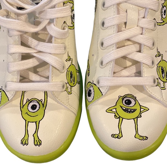 Adidas Stan Smith Originals Monsters Inc Mike Wazowski Disney Primegreen 8.5 9.5 - Picture 7 of 16